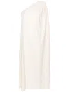 MAISON LA PLAGE NEUTRAL HYDRA ONE-SHOULDER DRESS - WOMEN'S - LINEN/FLAX