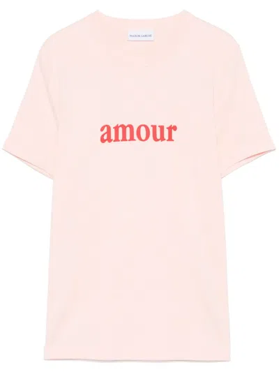Maison Labiche Amour Montherlant T-shirt In Pink