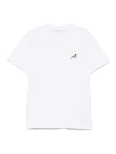 Maison Labiche Beach Frog Popincourt T-shirt In White