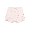 Maison Labiche Palm Trees Swim Shorts In Pink