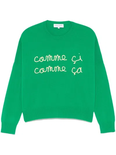 Maison Labiche Buzelin Comme Ci Comme Ca Sweater In Green