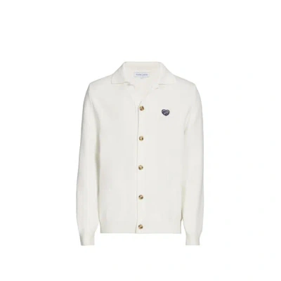Maison Labiche Cardigan Boutonné Avec Col In White