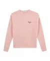 Maison Labiche Letter Embroidered Sweater In Pink