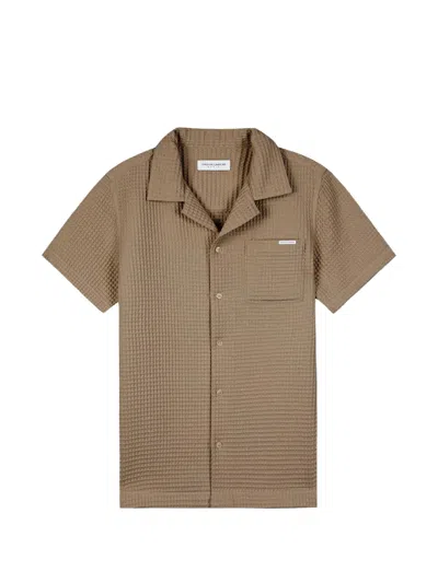 Maison Labiche Chest-pocket Short-sleeve Shirt In Brown