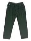Maison Labiche Corduroy Drawstring Trousers In Green