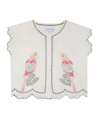 Maison Labiche Crew Neck Shirt In White