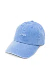 Maison Labiche Embroidered Cap In Blue