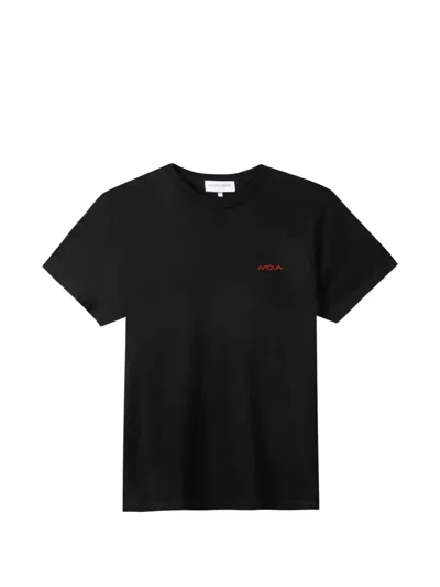 Maison Labiche Embroidered-detail T-shirt In Black