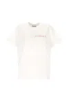 Maison Labiche Embroidered-slogan T-shirt In White