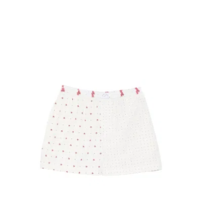 Maison Labiche Flower-print Shorts In Neutral