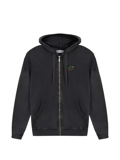 Maison Labiche Graphic Hoodie In Gray