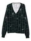Maison Labiche Grid-pattern Cardigan In Multi