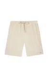 Maison Labiche Knitted Drawstring Shorts In Neutral