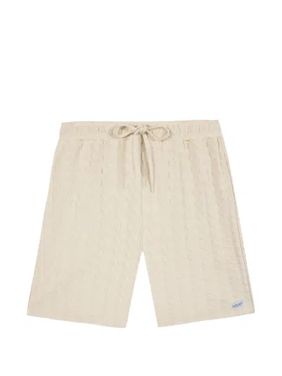 Maison Labiche Knitted Drawstring Shorts In Neutral