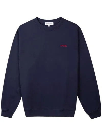 Maison Labiche Ledru Organic-cotton Sweatshirt In Blue