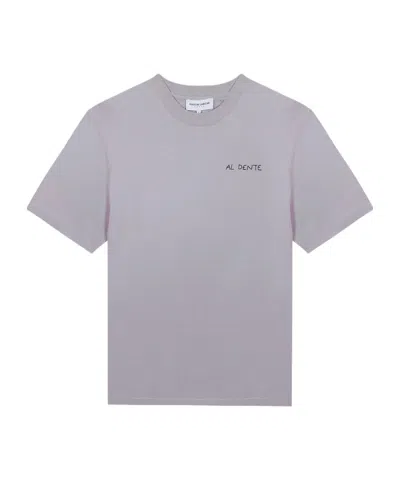Maison Labiche Lettering Embroidered T-shirt In Gray