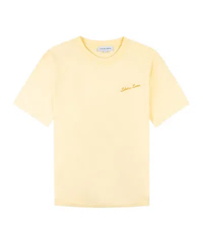 Maison Labiche Lobster Lover Patureau T-shirt In Yellow