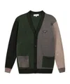 Maison Labiche Balfournier Colour-block Patch-pocket Cardigan In Black