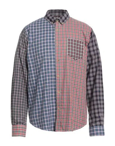 Maison Labiche Man Shirt Blue Size L Cotton