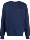 MAISON LABICHE NAVY BLUE LOGO SWEATSHIRT