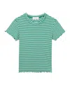 Maison Labiche Open-necked Black Shirt In Green