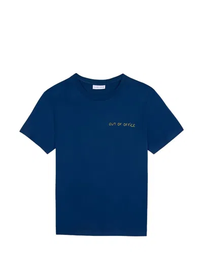 Maison Labiche Organic-cotton T-shirt In Blue
