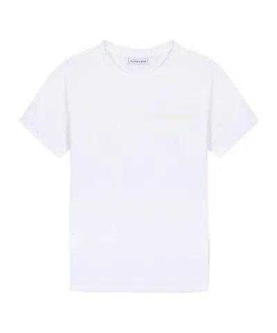 Maison Labiche Out Of Office Embroidered T-shirt In White