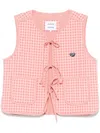 Maison Labiche Patch Coeur Valhubert Waistcoat In Pink
