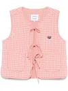 Maison Labiche Patch Coeur Valhubert Waistcoat In Pink