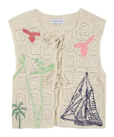 Maison Labiche Piver Sleeveless Jacket In Neutral