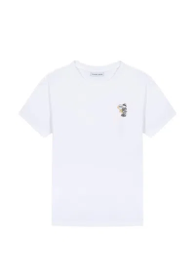 Maison Labiche Popincourt Embroidered-motif Cotton T-shirt In White