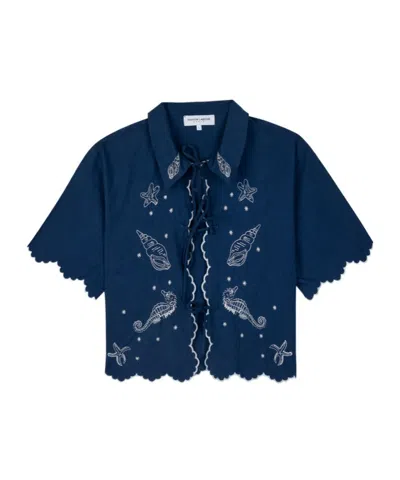 Maison Labiche Short Sleeve Shirt In Blue
