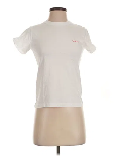 Pre-owned Maison Labiche Short Sleeve T-shirt In Ivory