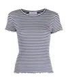 Maison Labiche Striped Organic Cotton T-shirt In White