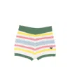 Maison Labiche Striped Shorts In White