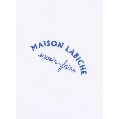 Maison Labiche T-shirt Brodé En Coton Biologique In White