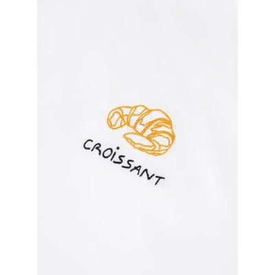 Maison Labiche T-shirt Croissant En Coton In White