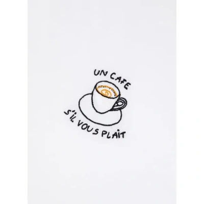 Maison Labiche T-shirt Droit Brodé En Coton In White