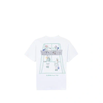 Maison Labiche T-shirt Droit Brodé En Coton In White