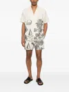 Maison Labiche Tree-embroidered Shorts In Neutral