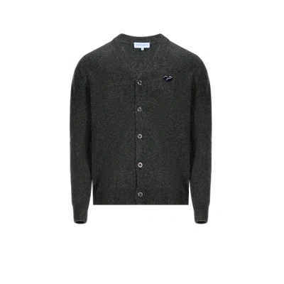 Maison Labiche Virgin Wool Cardigan In Grey