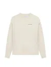 Maison Labiche 로고 자수 스웨트셔츠 In White