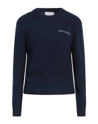 Maison Labiche Woman Sweater Midnight Blue Size M Recycled Wool