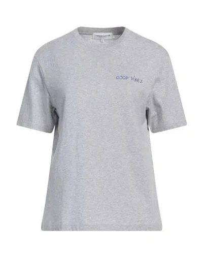 Maison Labiche Woman T-shirt Light Grey Size L Organic Cotton In Gray