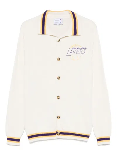 Maison Labiche X Nba Los Angeles Lakers Cardigan In Neutral