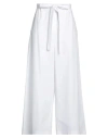 Maison Laponte Woman Pants White Size M Cotton