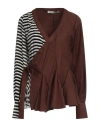 Maison Laponte Woman Top Brown Size 4 Polyester, Viscose, Silk In Brown