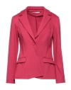 Maison Laviniaturra Woman Blazer Fuchsia Size 10 Viscose, Polyamide, Elastane In Pink