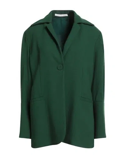 Maison Laviniaturra Woman Blazer Green Size 10 Wool