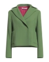 Maison Laviniaturra Woman Blazer Green Size 10 Wool